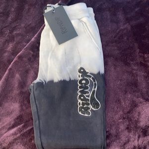 RIPNDIP sweat pants, black and gray extra small